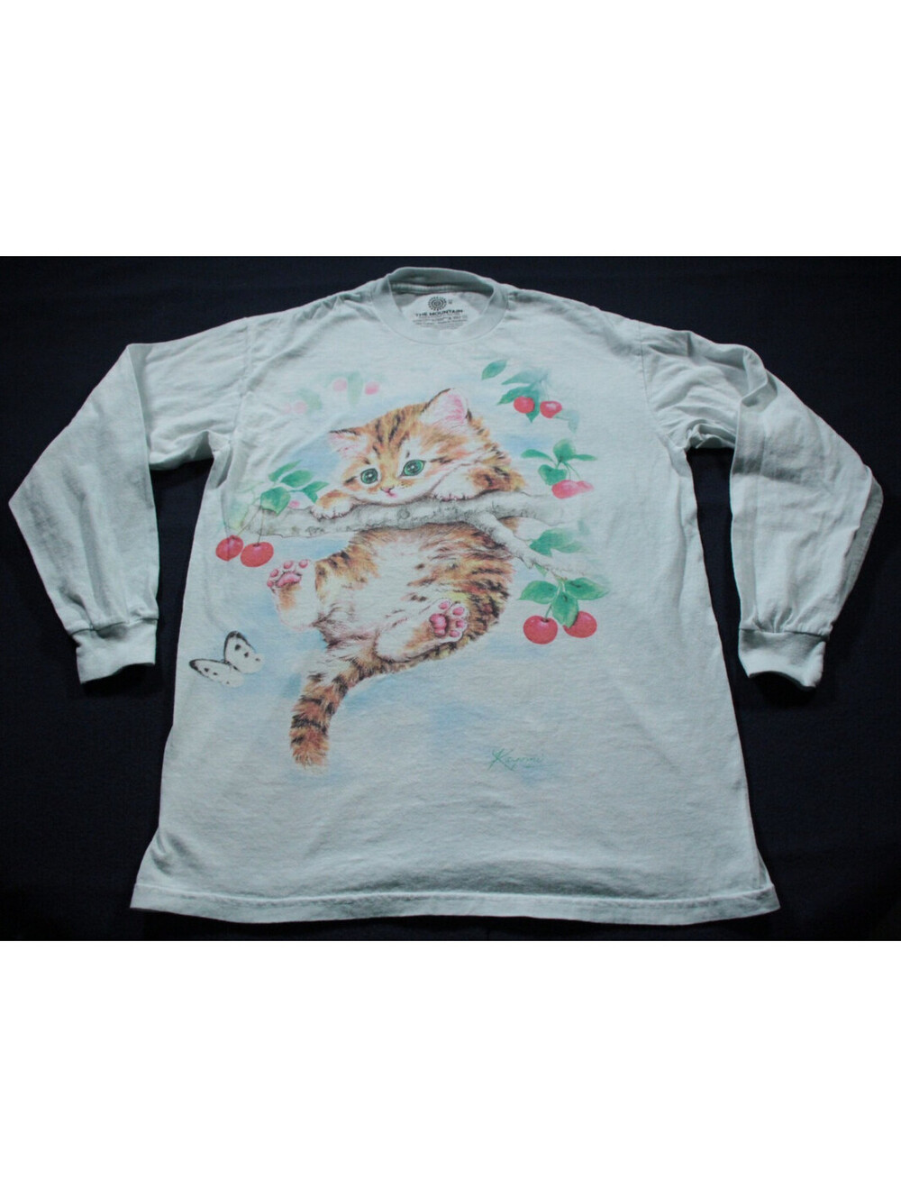 The Mountain Cat Long Sleeve T-Shirt M Hang In There